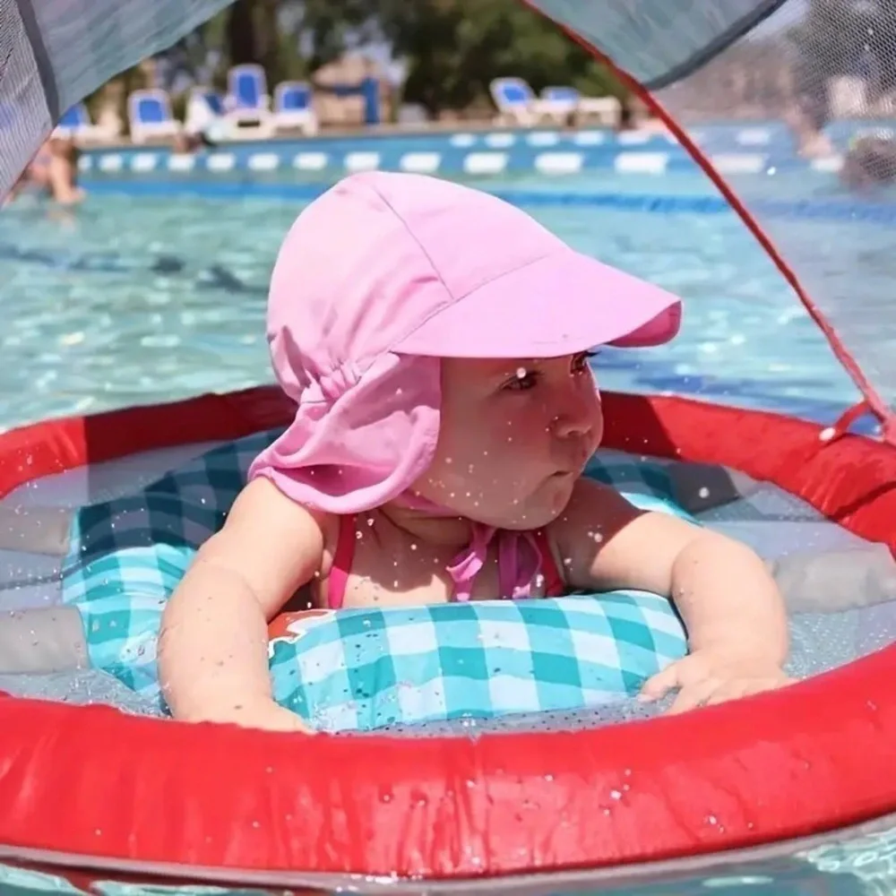 New blue sun protection hat baby toddler small